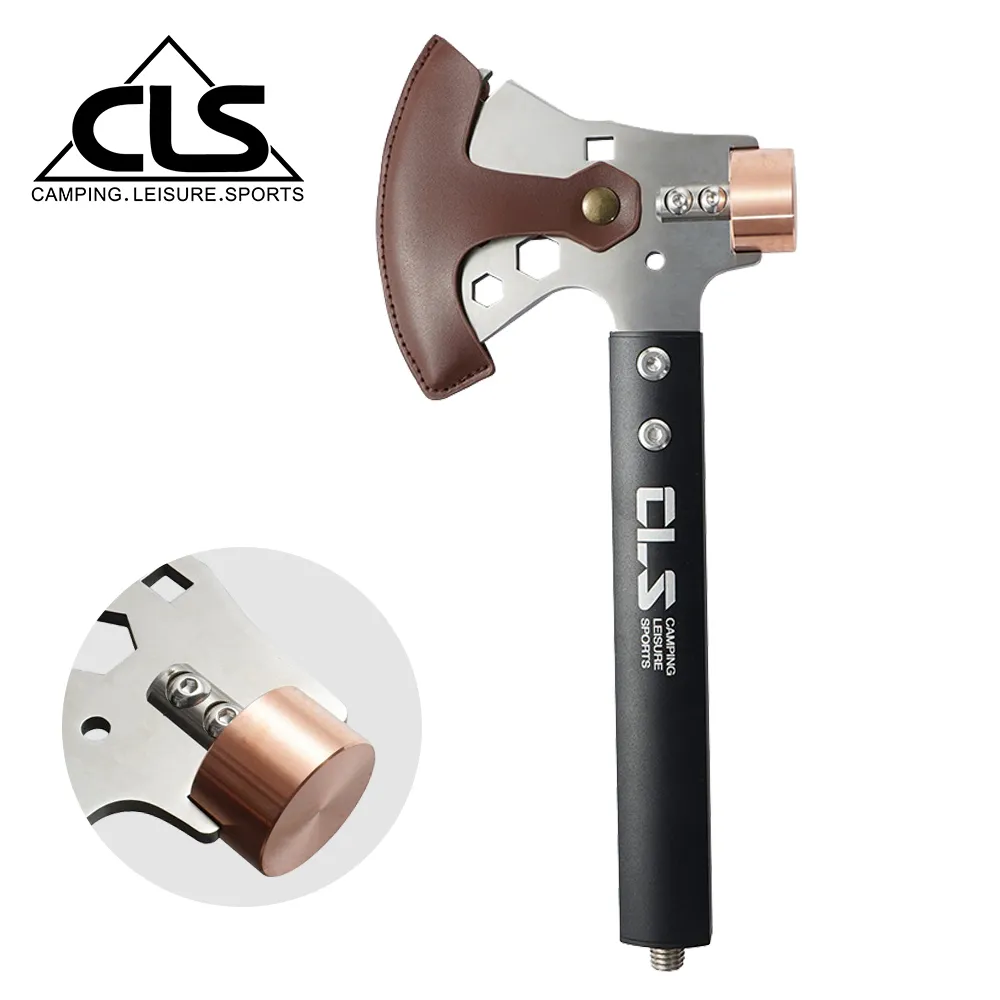 【韓國CLS】多功能紅銅營錘/拔釘器/開瓶器/六角起子/鋤頭/鎚/營釘(黑色) 歷史價格詳細信息