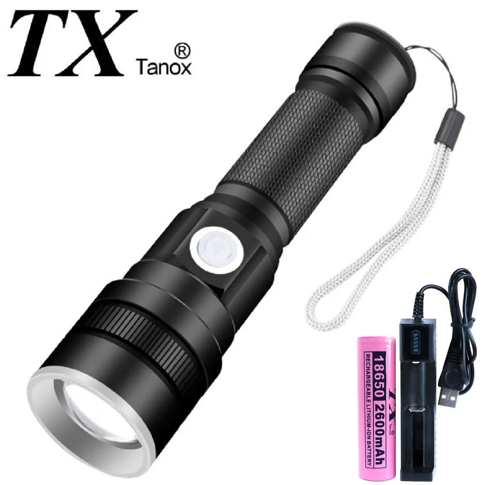 TX特林XHP-50 LED強亮USB充電手電筒(T-F25-P50) 價格比較,價格查詢,歷史價格詳細信息