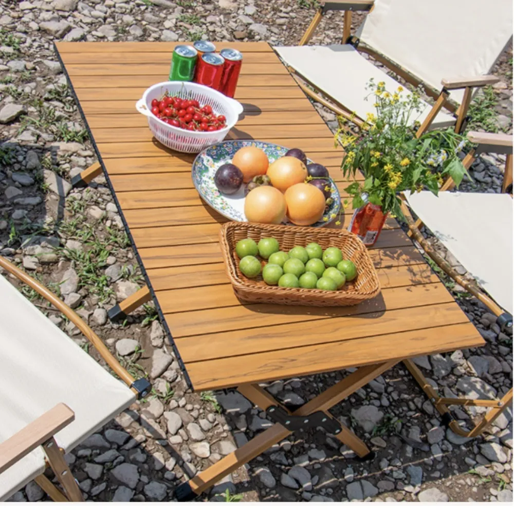 May Shop 送10張露營貼紙+56L木板折疊收納箱雜物收納箱露營可折疊塑料收納箱收納桌箱【1101028063】 歷史價格詳細信息