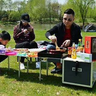 【May Shop】戶外野營廚具包 野餐包燒烤工具包 歷史價格詳細信息