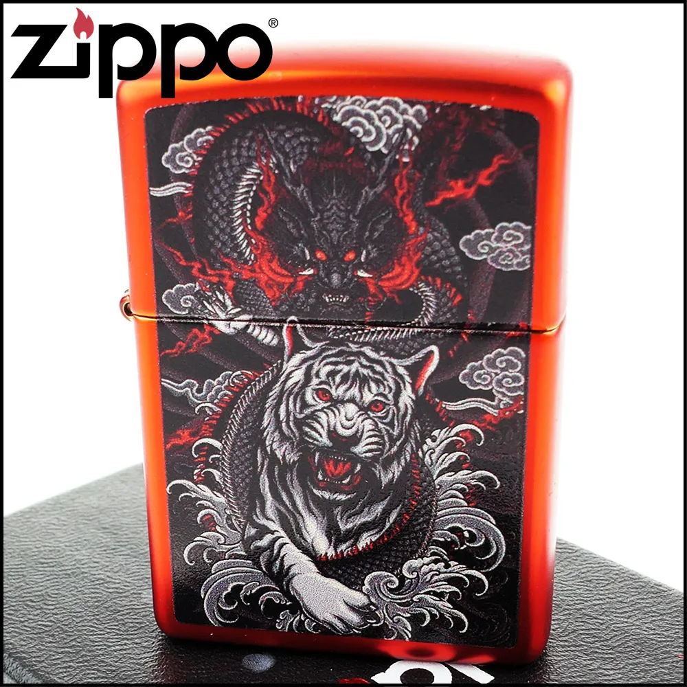 ZIPPO 龍虎相爭銀(加厚版)防風打火機 日本設計 官方正版 現貨 限量 禮物 送禮 終身保固 ZA-3-16A 歷史價格詳細信息