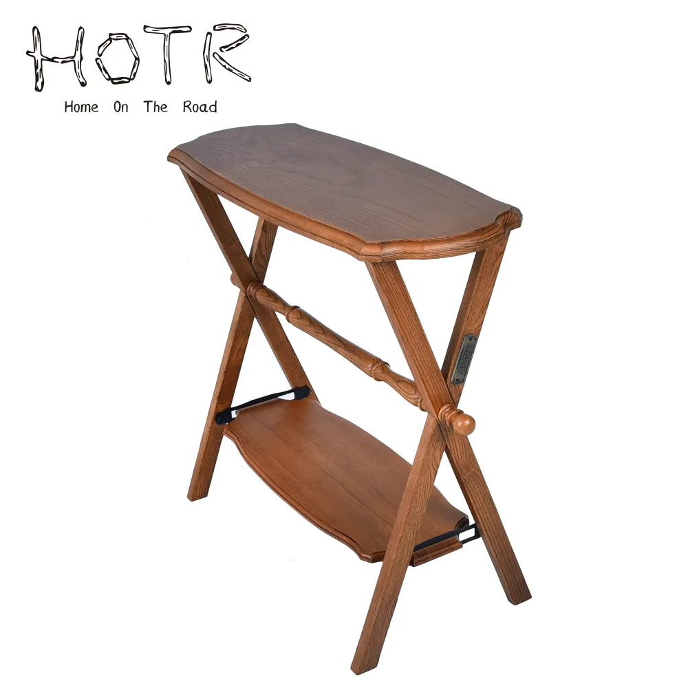 戶外實木置物架露營雙層便攜野營車載支架客廳書架陽臺收納儲物架優質】】 歷史價格詳細信息