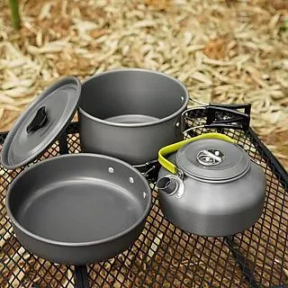 【May Shop】戶外野營套裝炊具 露營燒烤廚具十件套 歷史價格詳細信息