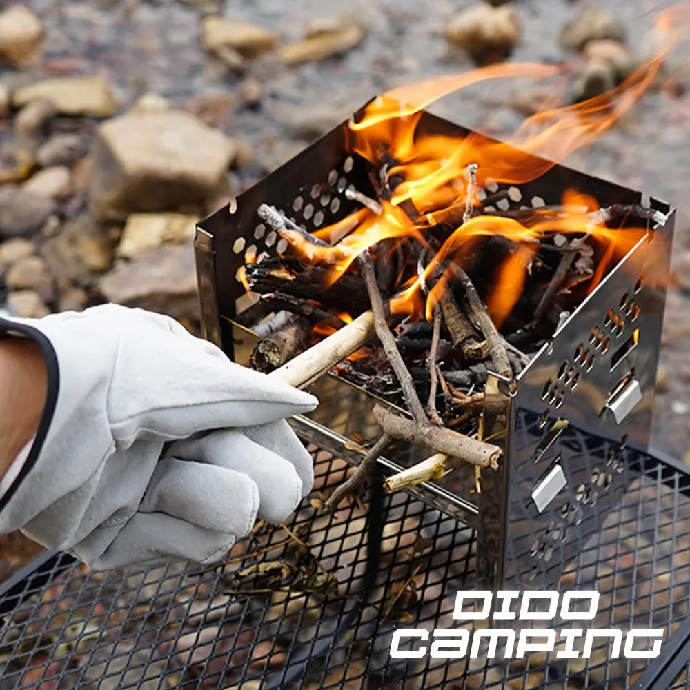 【DIDO Camping】CLS戶外露營安全牛皮防燙隔熱手套(DC037) 歷史價格詳細信息