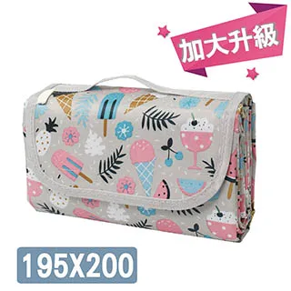 165X200公分 大尺寸野餐墊-夏日聖代/耐磨牛津布地墊/沙灘墊/地墊/鋪墊/爬行墊 歷史價格詳細信息