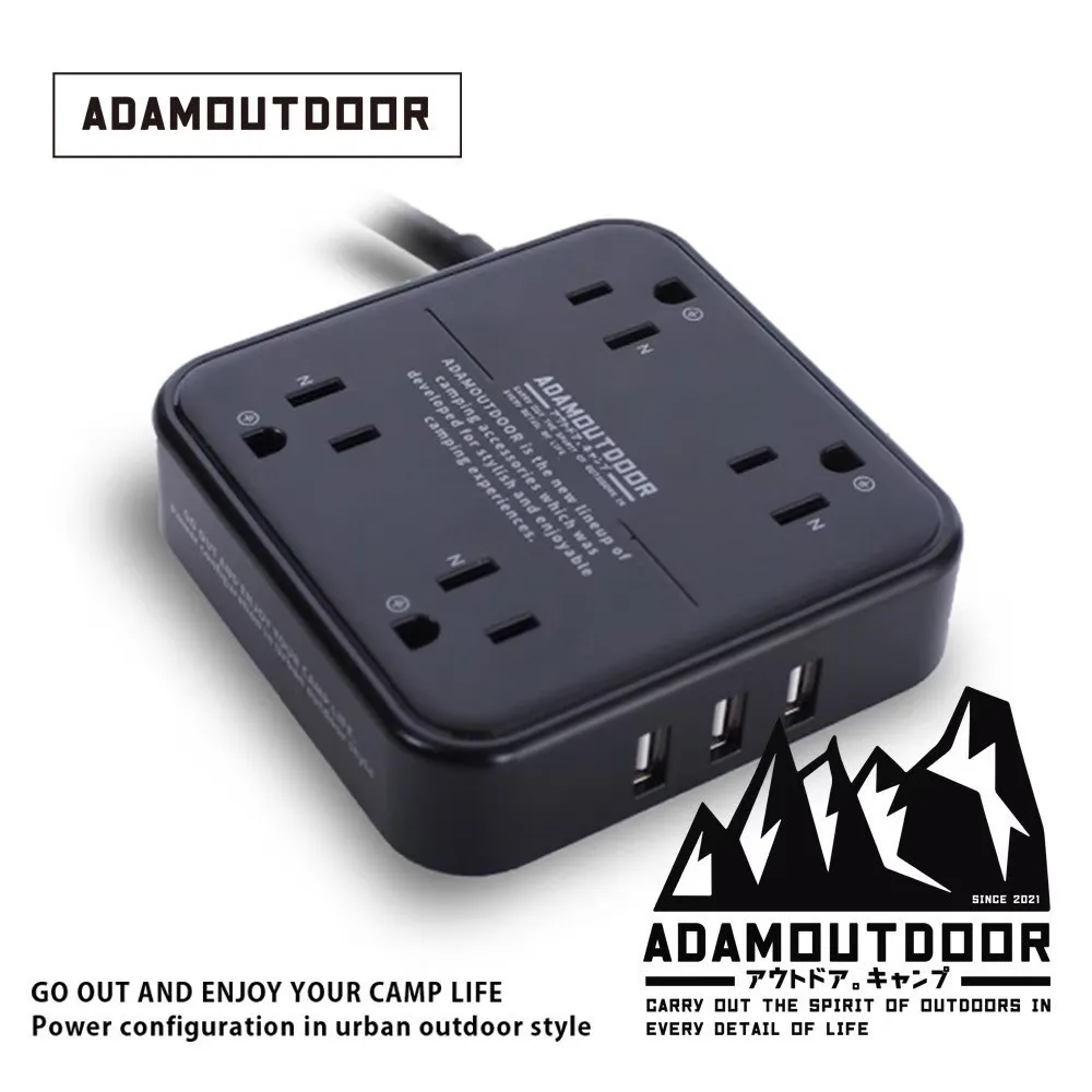 ADAMOUTDOOR 4座USB延長線1.8M(ADPW-PS3413UBK)黑 歷史價格詳細信息