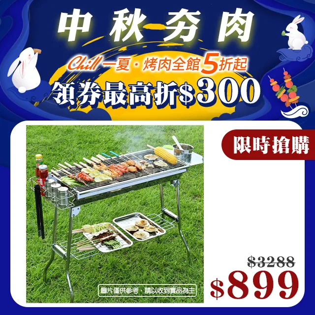 不鏽鋼折疊烤肉架 超值旗艦款燒烤架 烤肉爐 烤肉架10件組 野炊 露營 烤肉 BBQ 現貨免運[輸碼現折] 歷史價格詳細信息