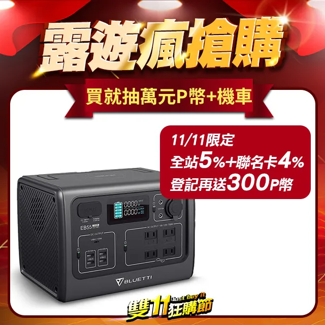 BLUETTI EB55 野獸級戶外充電站 168,000mAh 發電機 700W 露營 R39060 行動電源站 歷史價格詳細信息