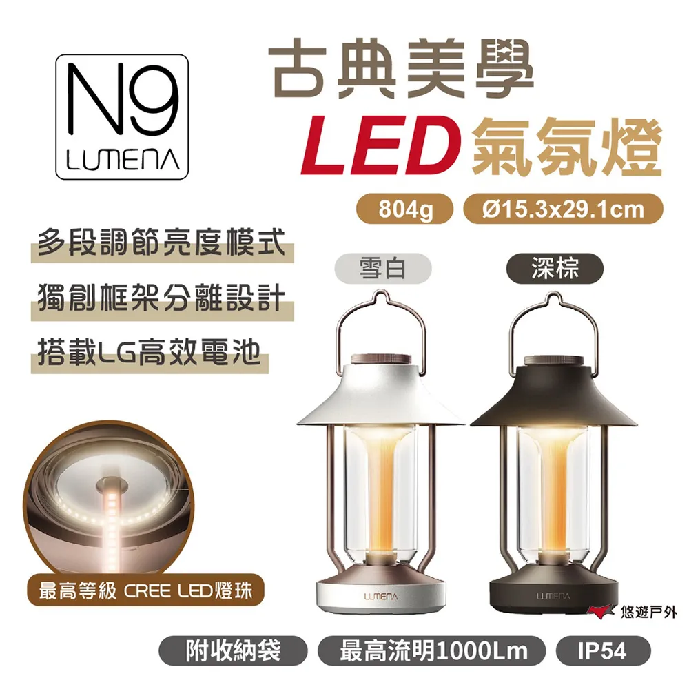 N9 LUMENA LED 氣氛燈 多功能 LED燈 塔燈 吊燈 古典美學 氣氛營造 戶外露營 歷史價格詳細信息