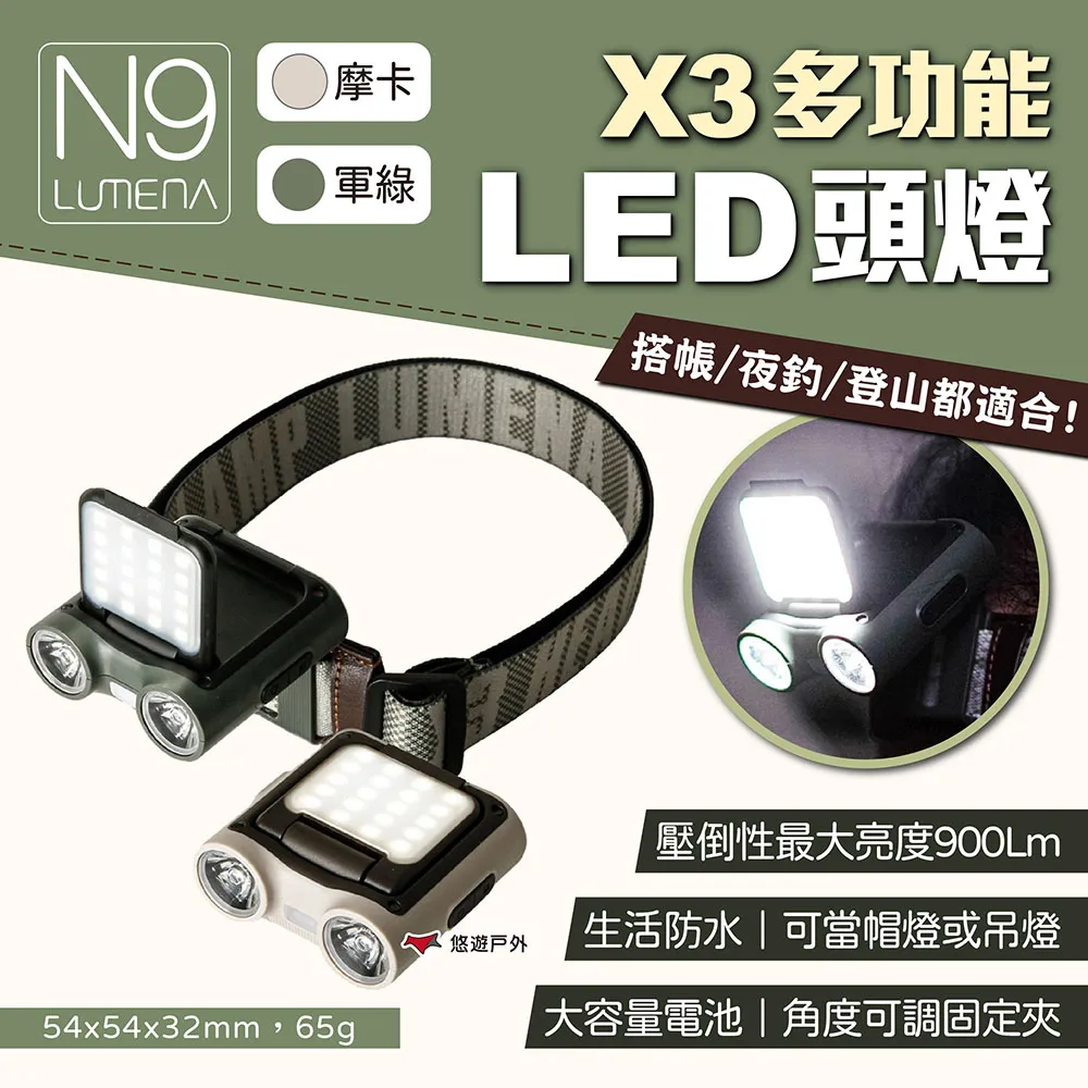LUMENA N9 X3多功能LED頭燈 頭燈 防水 頭戴式 戶外 照明 露營 歷史價格詳細信息