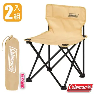 【Coleman】輕便型露營吸震摺椅(39×39×高58cm) (2入組) 附收納袋/耐負重80kg/CM-38834 葡萄紅 歷史價格詳細信息