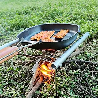 【May Shop】野炊BBQ烤肉野營折疊烤台 延伸燒烤爐 歷史價格詳細信息