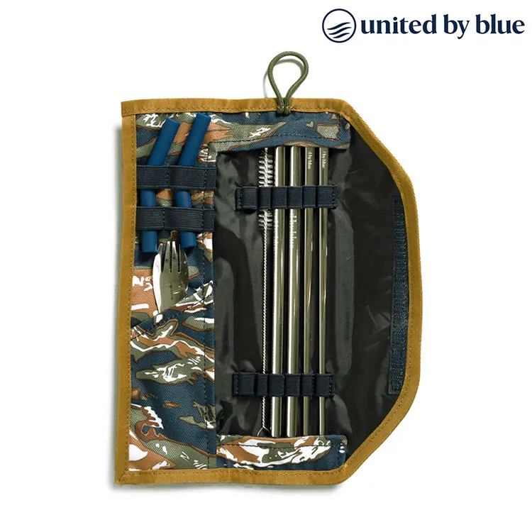 United by Blue 防潑水餐具收納包組 Utensil Kit 814-038 印花淺藍｜環保吸管 餐具 居家 歷史價格詳細信息