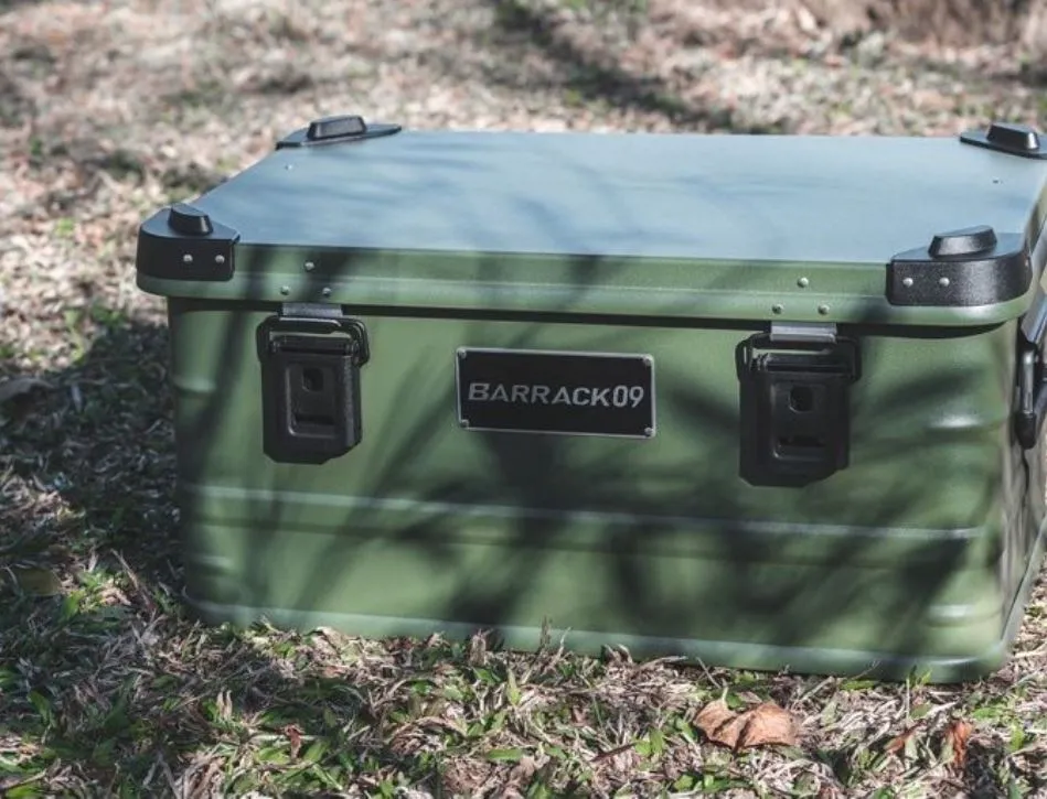 Barrack 09 鋁製收納箱/露營鋁箱47L.戶外收納箱 戶外置物箱 露營裝備箱 露營厚鋁箱 風格鋁箱 歷史價格詳細信息