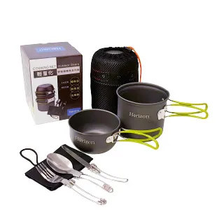 【Horizon 天際線】輕量化野營鍋餐具五件組 春芽綠 歷史價格詳細信息