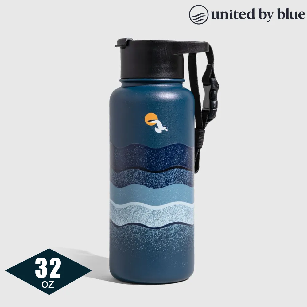 United by Blue 707-277 不鏽鋼保溫瓶 (32oz｜945ml) 250-波浪(藍) 歷史價格詳細信息