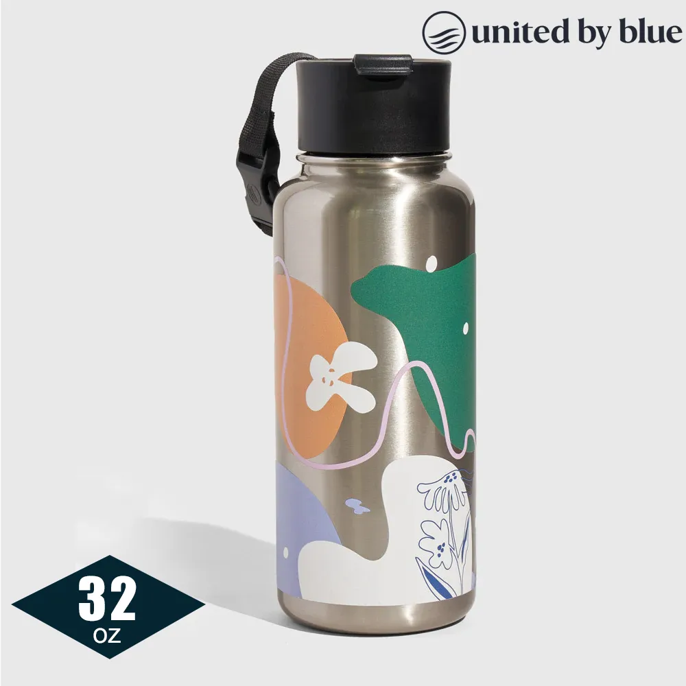 United by Blue 707-277 不鏽鋼保溫瓶 (32oz｜945ml) 250-波浪(藍) 歷史價格詳細信息