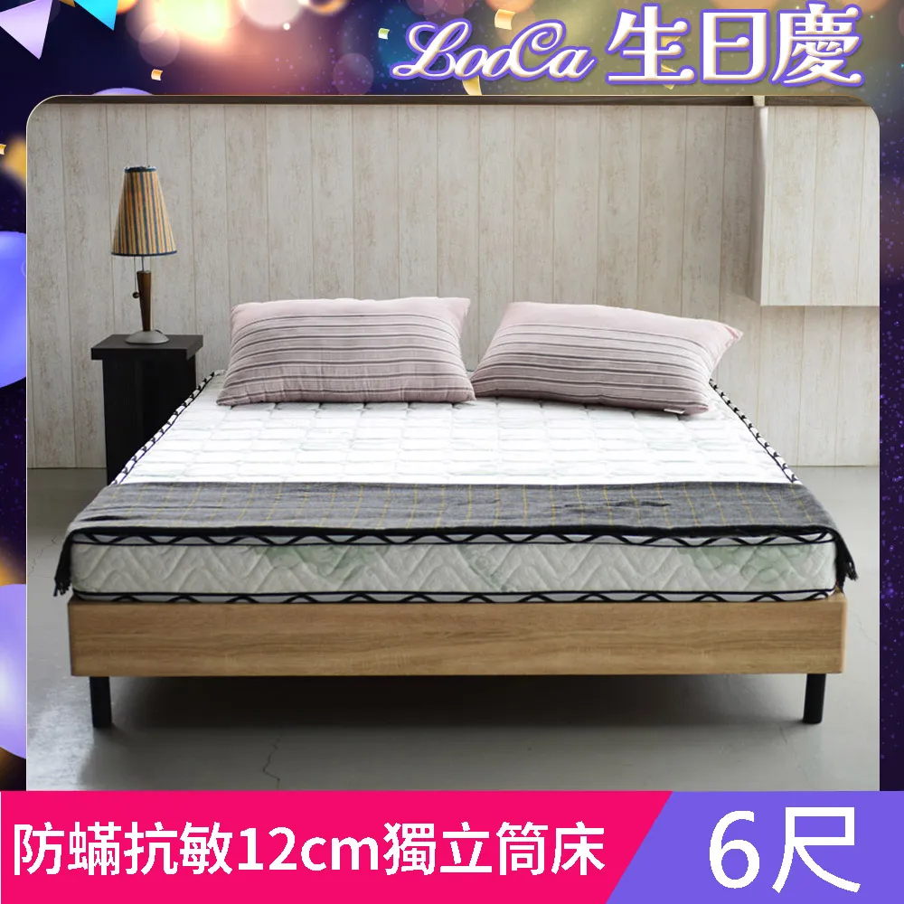 LooCa防蹣抗敏12cm輕量型獨立筒床墊-單大3.5尺 歷史價格詳細信息