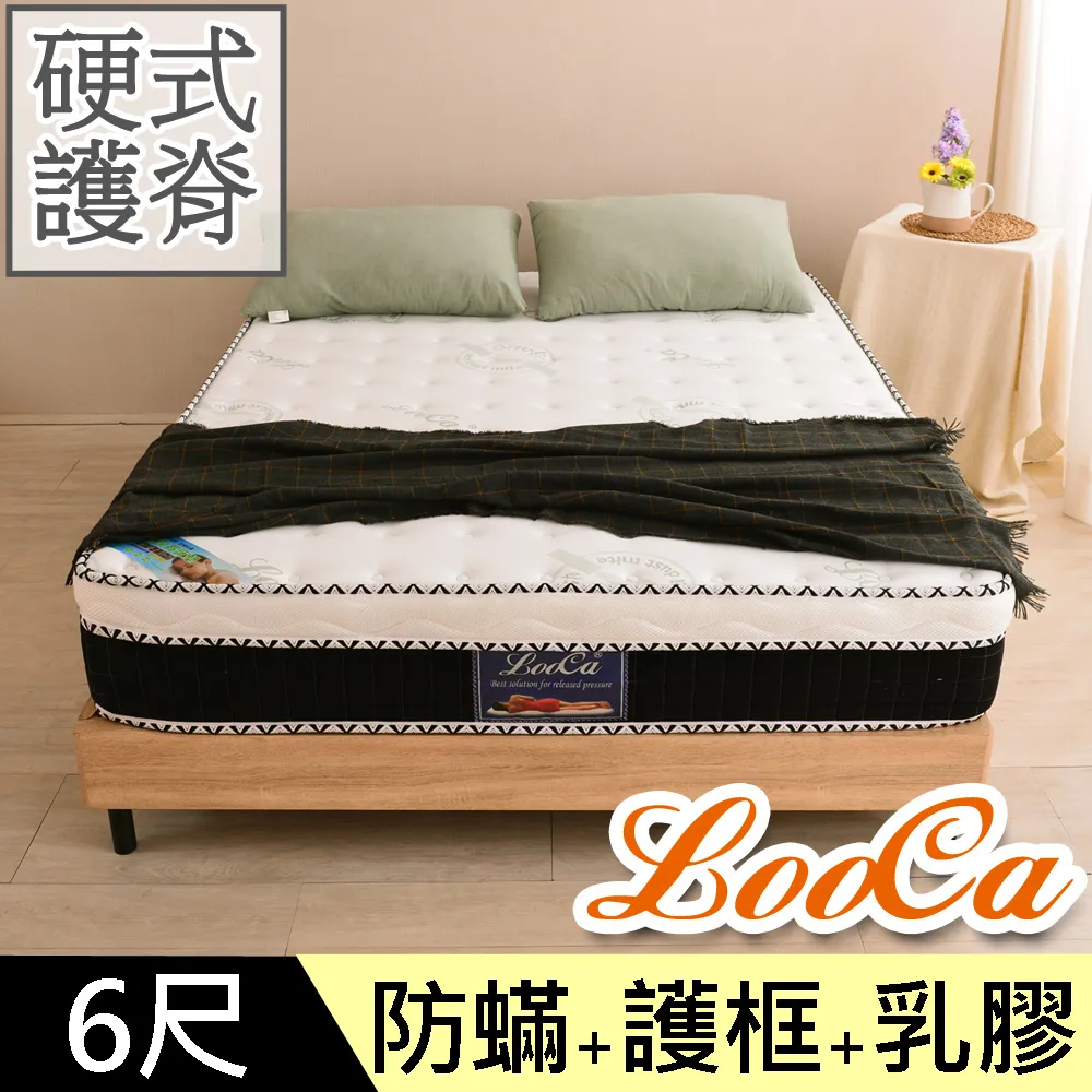 【LooCa】防蹣4.8雙簧護框硬式獨立筒床墊-加大6尺(送抗菌保潔墊+防蹣噴霧x1) 歷史價格詳細信息