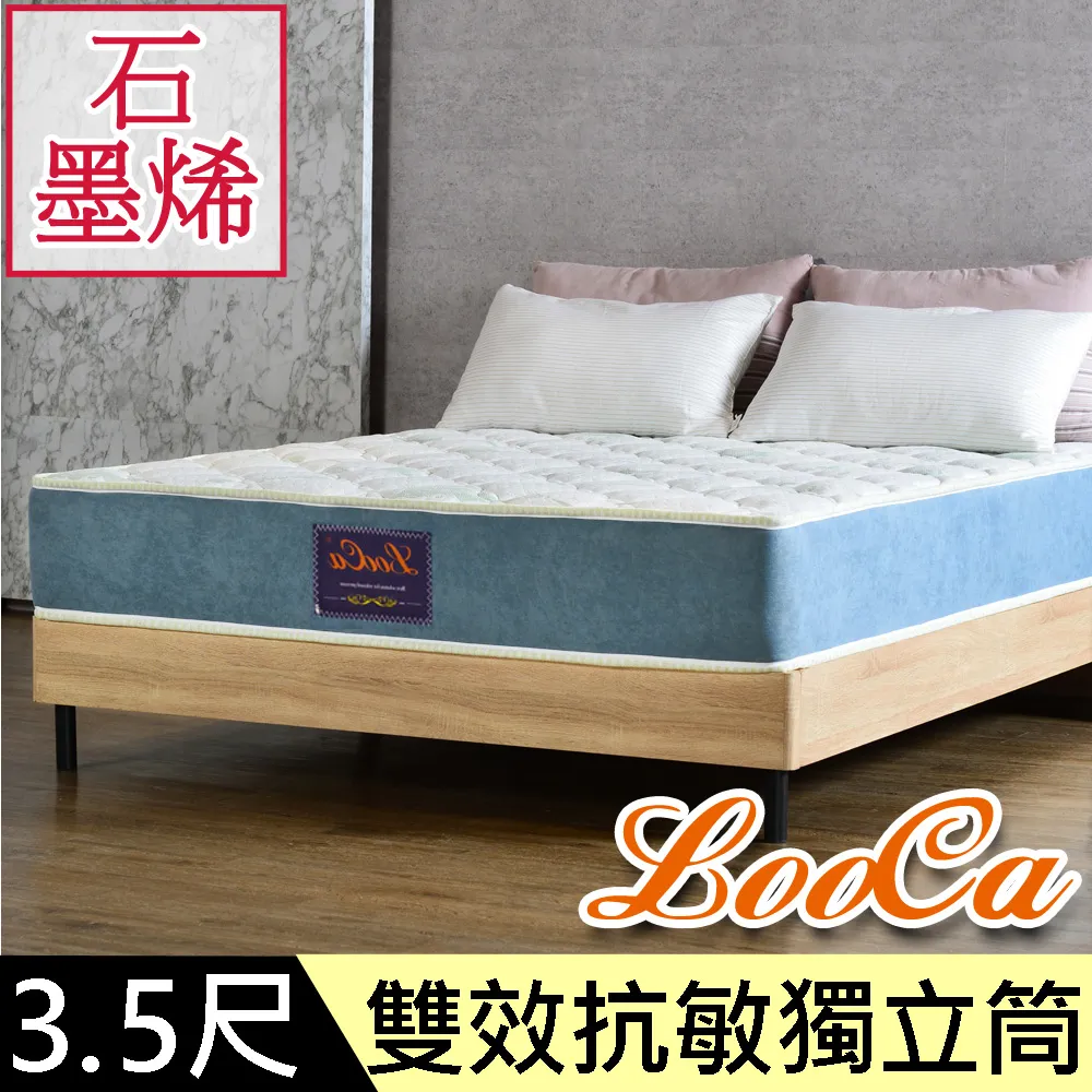 LooCa石墨烯EX雙效抗敏防蹣獨立筒床墊-大6尺 歷史價格詳細信息
