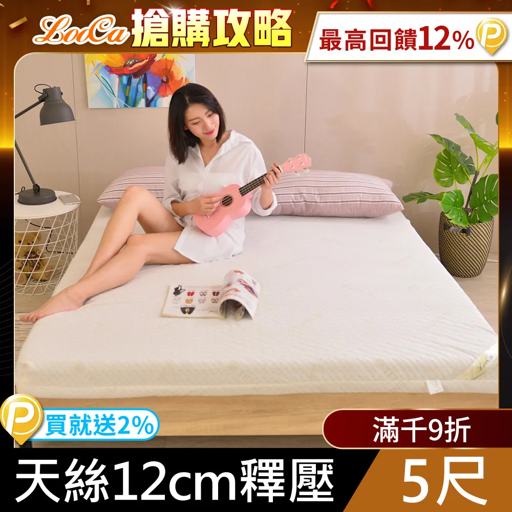 LooCa御品天絲舒眠12cm記憶床墊(雙人) 歷史價格詳細信息