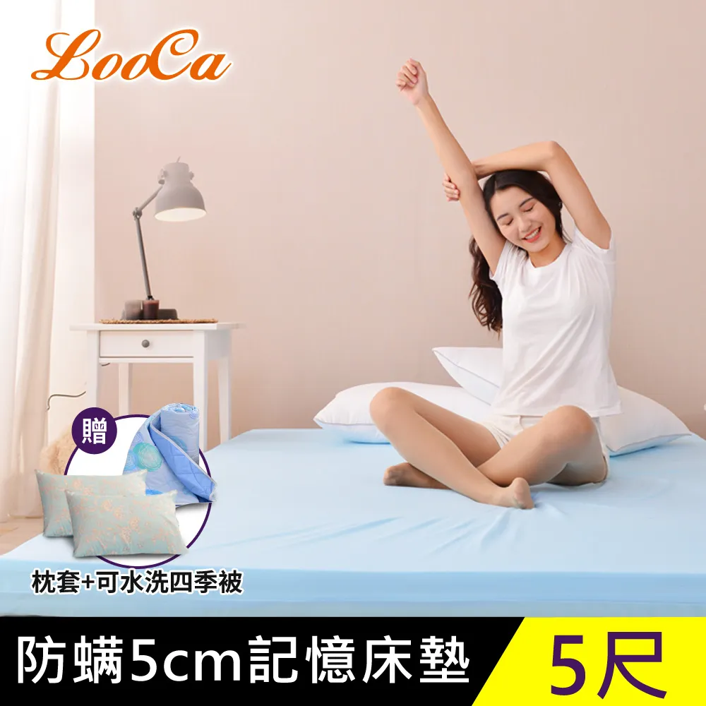 【LooCa】法國防蹣5cm全記憶床墊(加大6尺) 歷史價格詳細信息