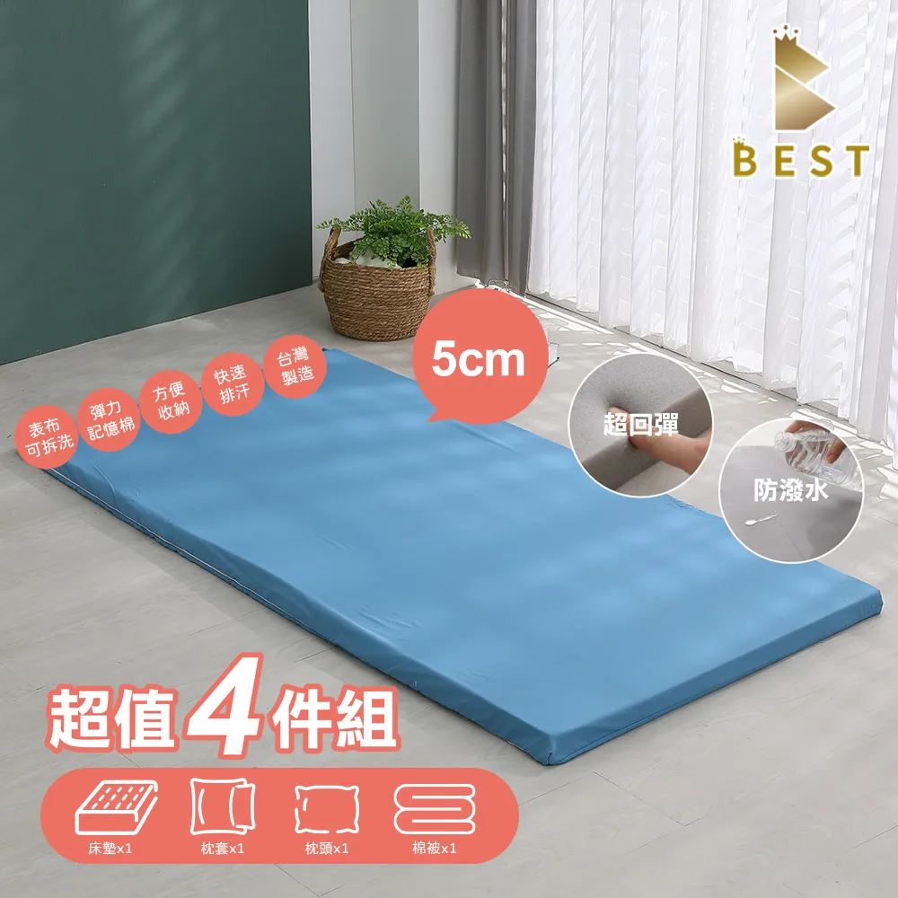 【BEST貝思特】3M防潑水記憶床墊-加大6尺 10CM 台灣製造 歷史價格詳細信息