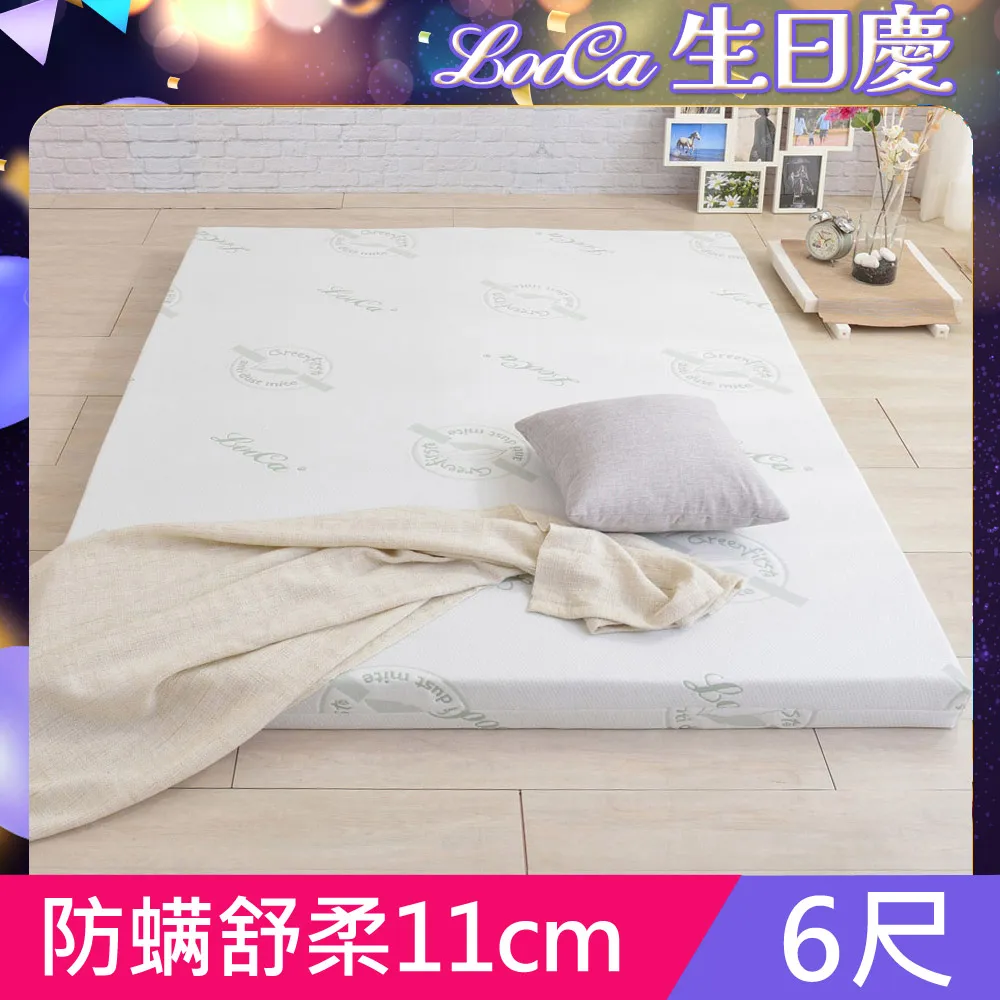 【LooCa】11cm防蚊+防蹣+超透氣記憶床墊(雙人5尺) 歷史價格詳細信息
