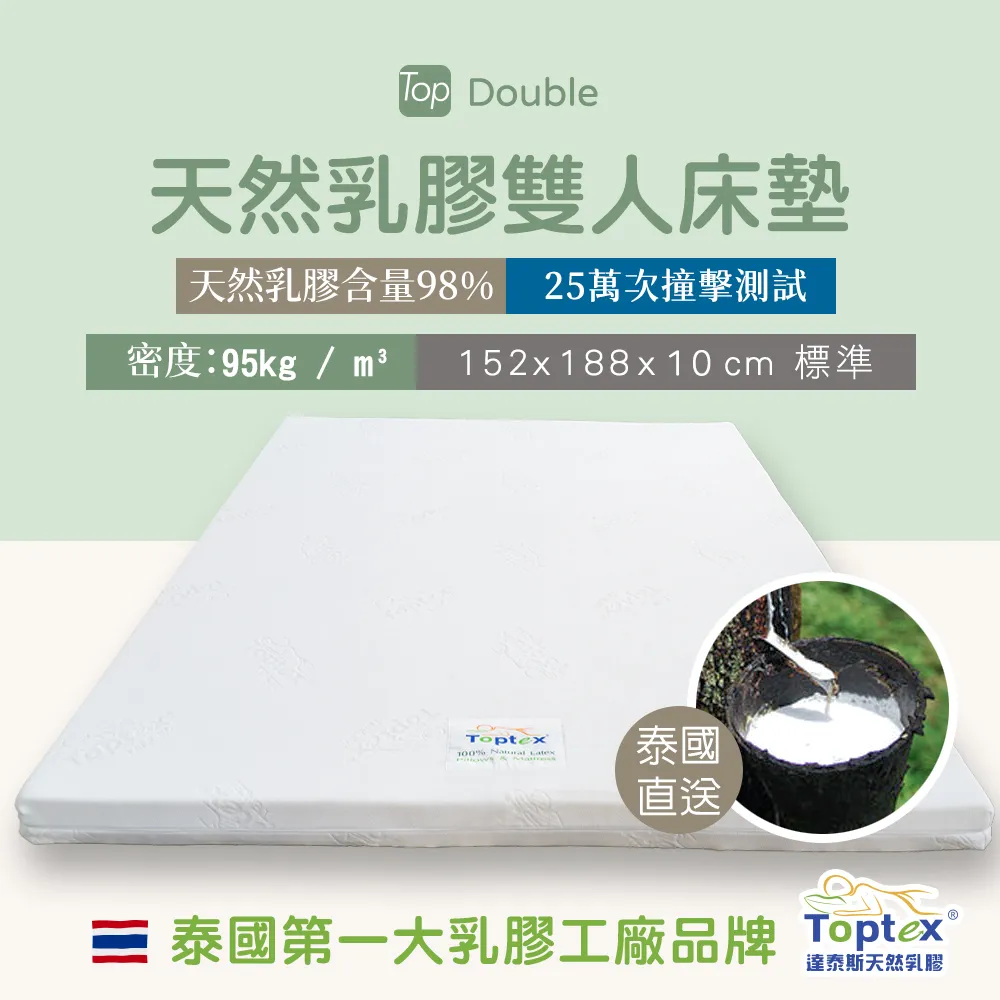 Toptex Double 7.5公分天然乳膠雙人床墊 歷史價格詳細信息
