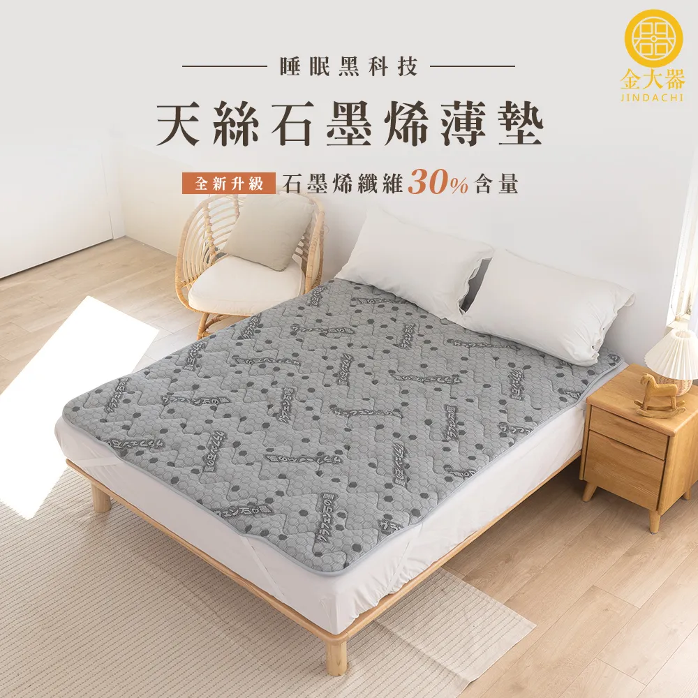 【金大器】天絲石墨烯保暖墊（3M吸濕排汗/遠紅外線/台灣製造）｜學生宿舍外宿族 單人/雙人/加大/特大 歷史價格詳細信息