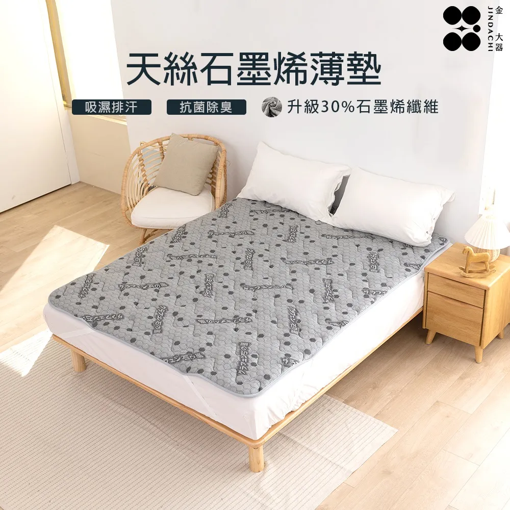 【金大器】天絲石墨烯保暖墊（3M吸濕排汗/遠紅外線/台灣製造）｜學生宿舍外宿族 單人/雙人/加大/特大 歷史價格詳細信息