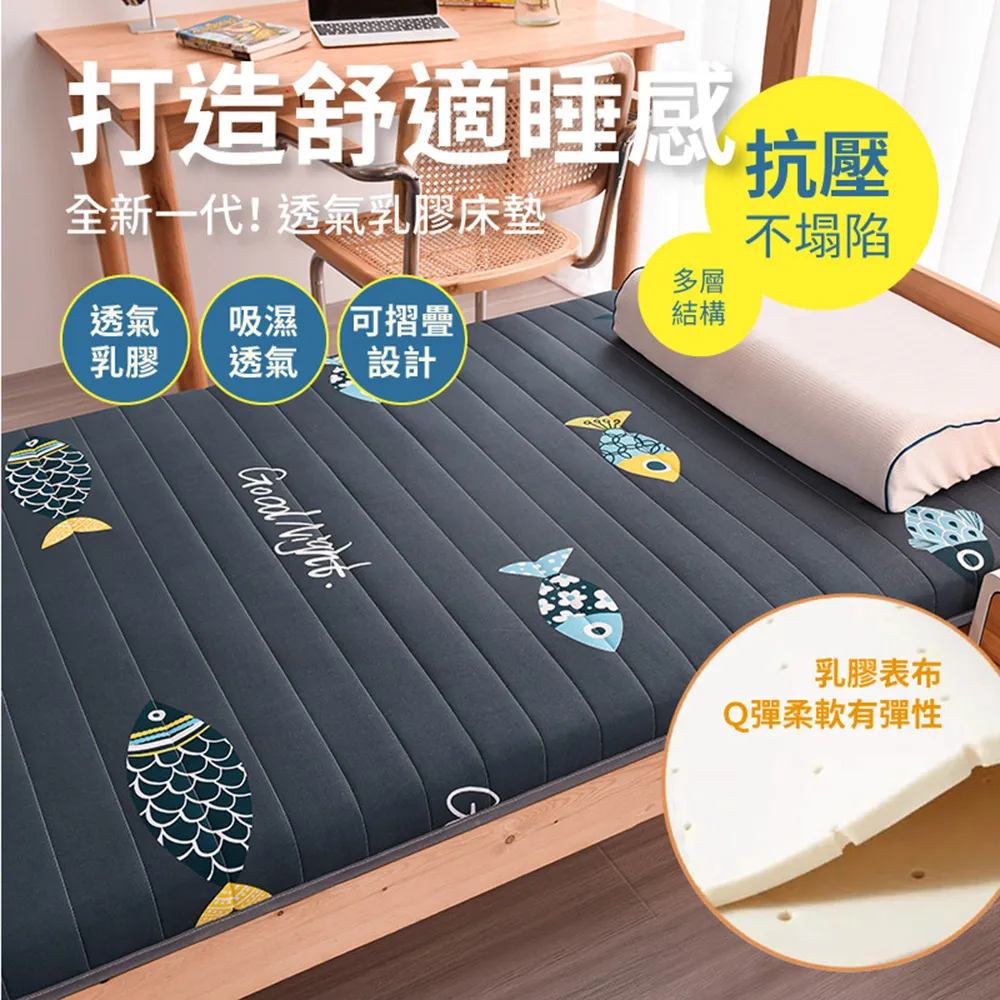 【DaoDi】床墊冰絲乳膠床墊尺寸雙人150x200cm(宿舍床墊 折疊 床墊涼墊) 歷史價格詳細信息
