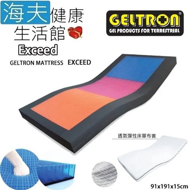 【海夫健康生活館】Geltron Exceed 固態凝膠照護床墊 透氣彈性床套(KES-91H150) 歷史價格詳細信息