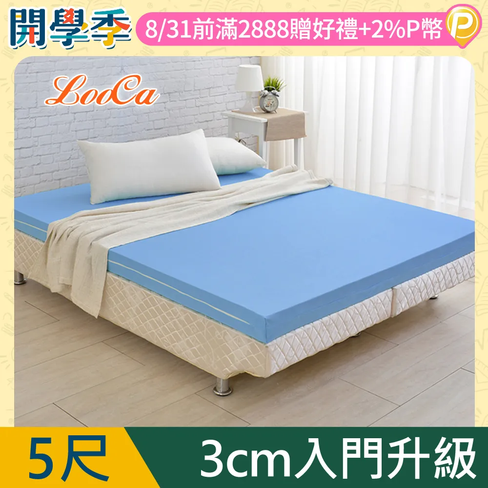 LooCa美國Microban抗菌12cm記憶床墊(雙人)-藍 歷史價格詳細信息
