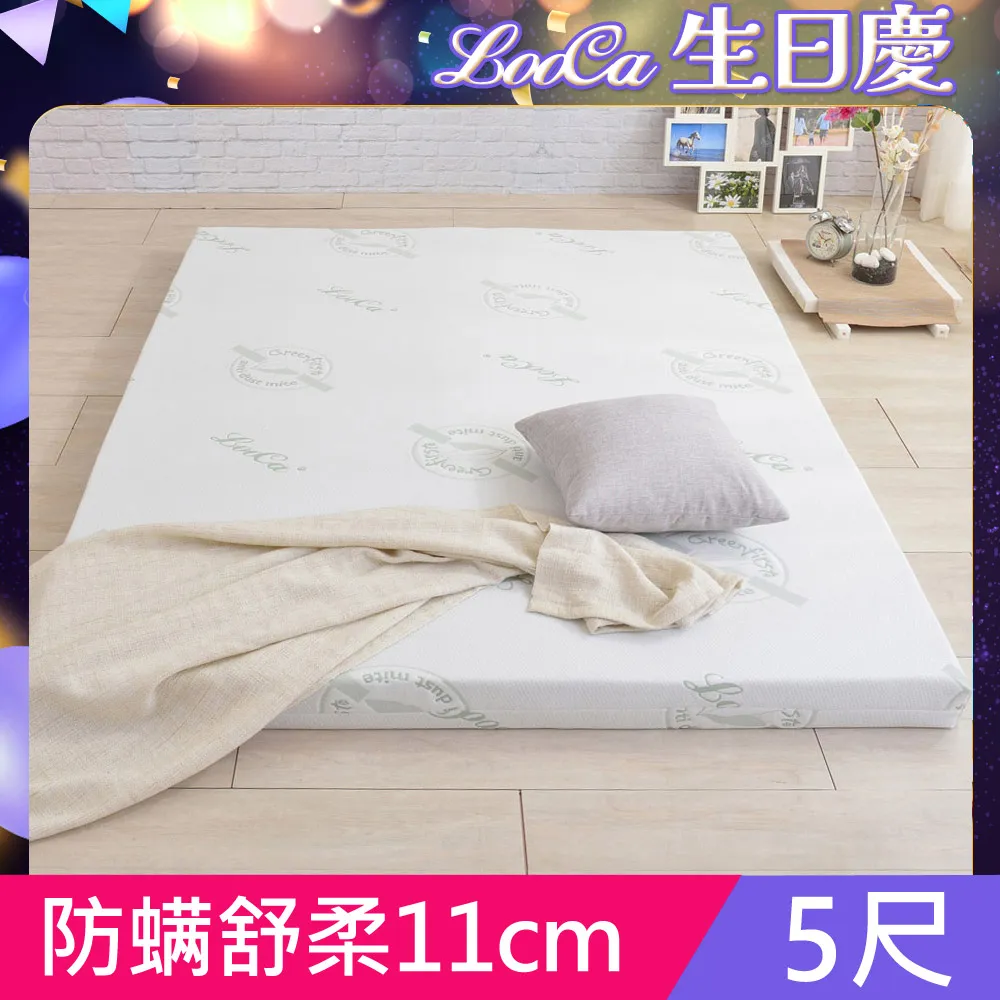 【LooCa】11cm防蚊+防蹣+超透氣記憶床墊(雙人5尺) 歷史價格詳細信息