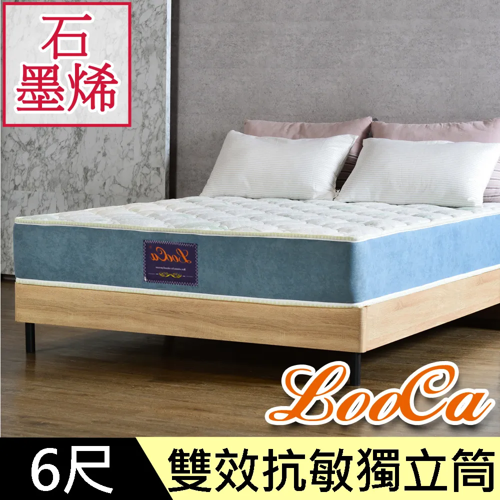 LooCa石墨烯EX雙效抗敏防蹣獨立筒床墊-大6尺 歷史價格詳細信息