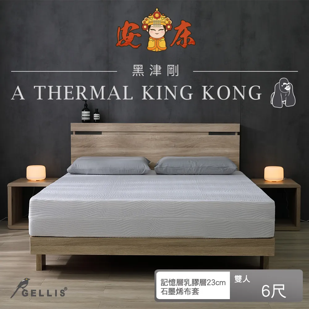 鵲利仕黑津剛雙適能複合式竹炭記憶綿床墊_標準單人3尺20cm厚GBK-KM03020B 歷史價格詳細信息