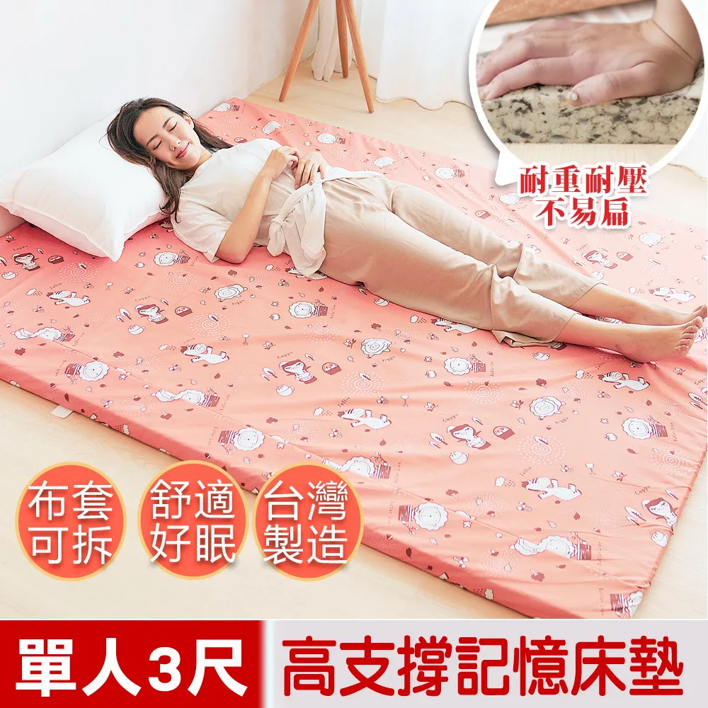 #可拆洗 記憶床墊/雙人床墊/學生床墊《5尺8cm全記憶波浪雙人記憶床墊》-瑜憶森活館 歷史價格詳細信息