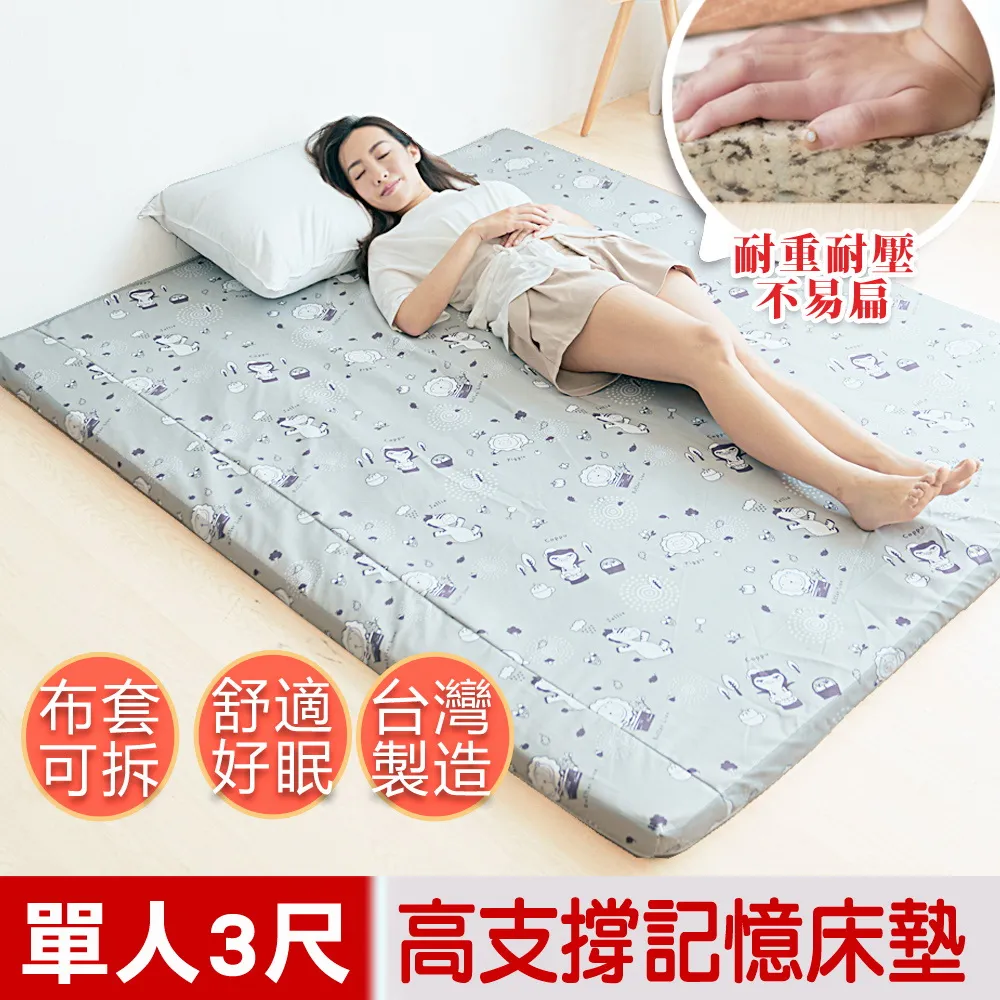 #可拆洗 記憶床墊/雙人床墊/學生床墊《5尺8cm全記憶波浪雙人記憶床墊》-瑜憶森活館 歷史價格詳細信息