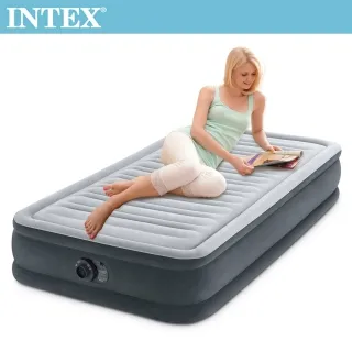 INTEX 豪華型橫條加高內建電動幫浦雙人加大充氣床墊-寬152cm(64413) 歷史價格詳細信息