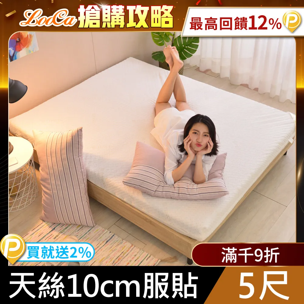 LooCa御品天絲10cm服貼釋壓記憶床墊-雙人5尺 歷史價格詳細信息