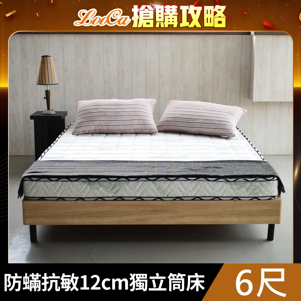 LooCa防蹣抗敏12cm輕量型獨立筒床墊-單大3.5尺 歷史價格詳細信息