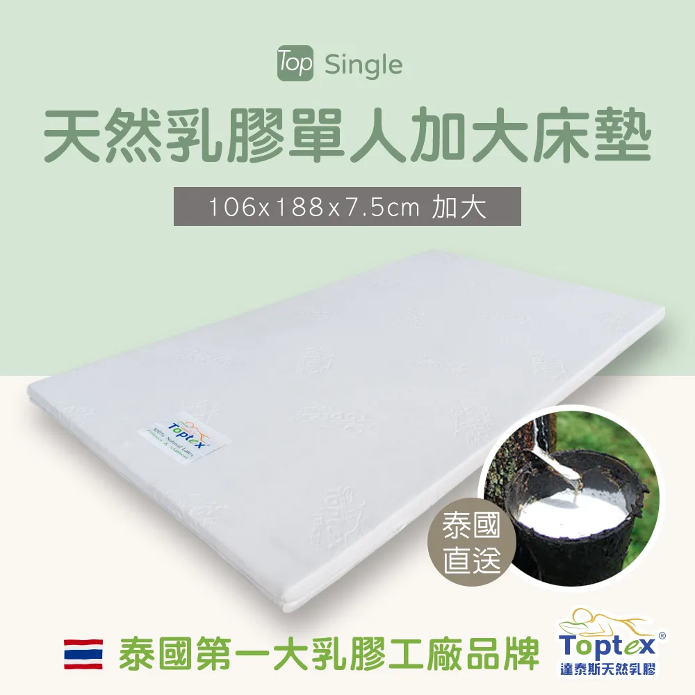 Toptex Single 7.5公分天然乳膠單人加大床墊 歷史價格詳細信息
