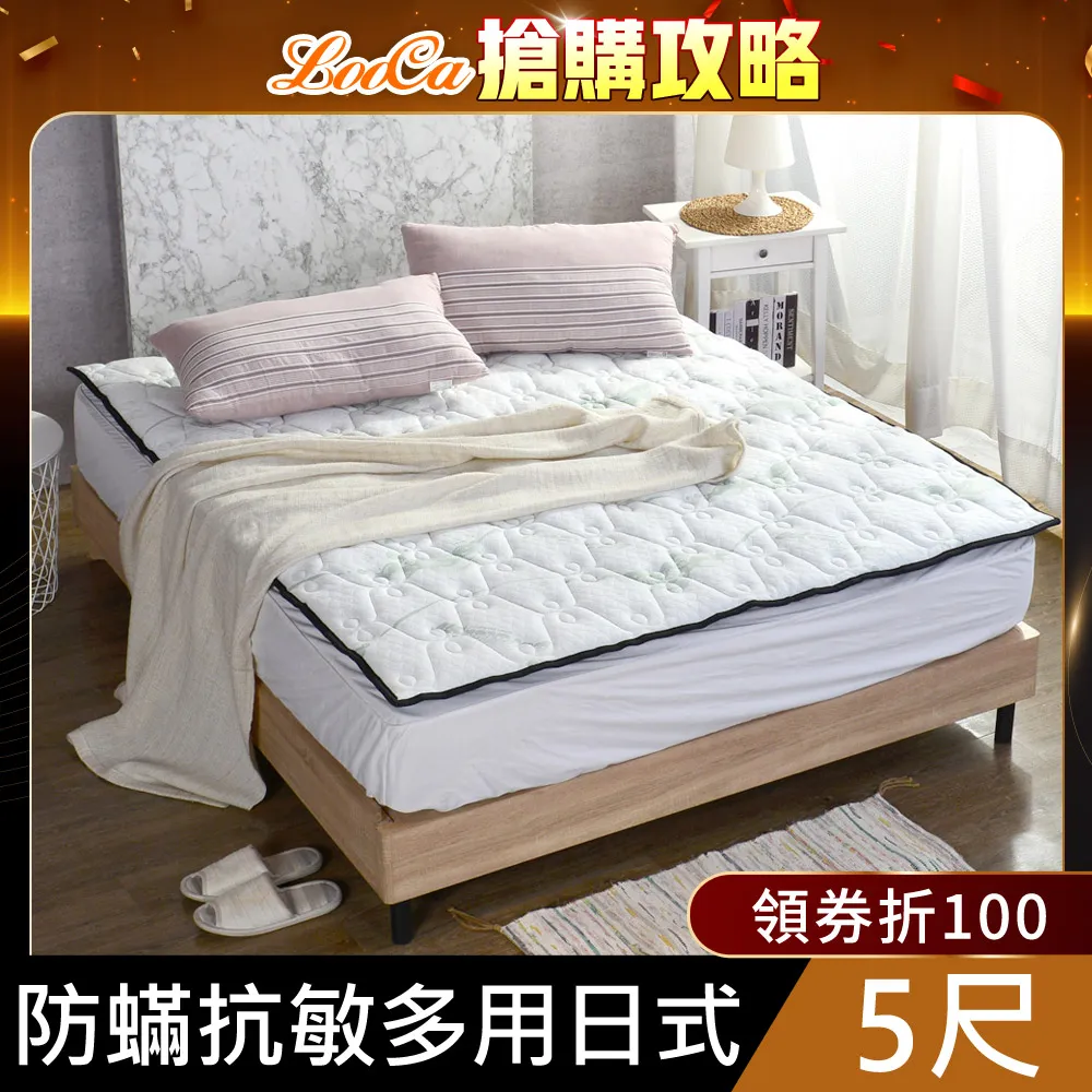 【LooCa】抗菌防蹣防水8cm彈力記憶床墊(雙人5尺) 歷史價格詳細信息