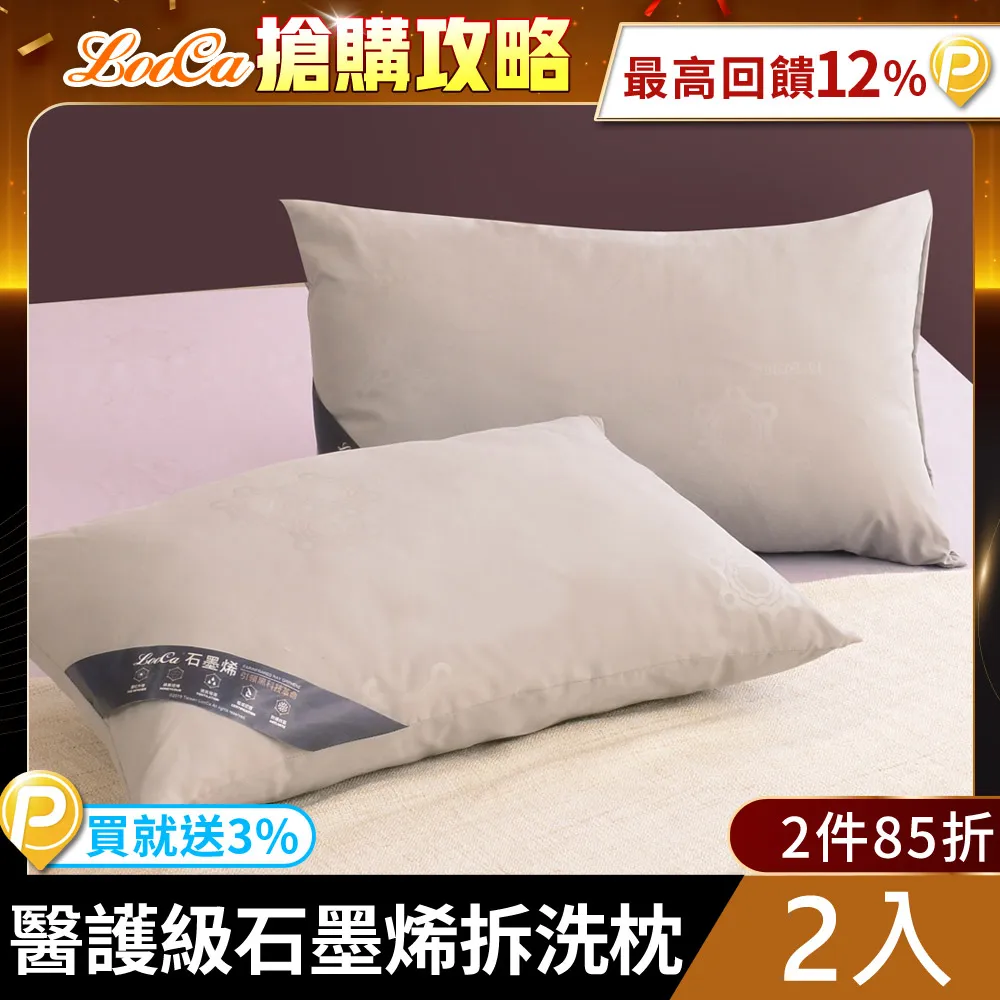 LooCa石墨烯遠紅外線可拆洗枕1入 歷史價格詳細信息