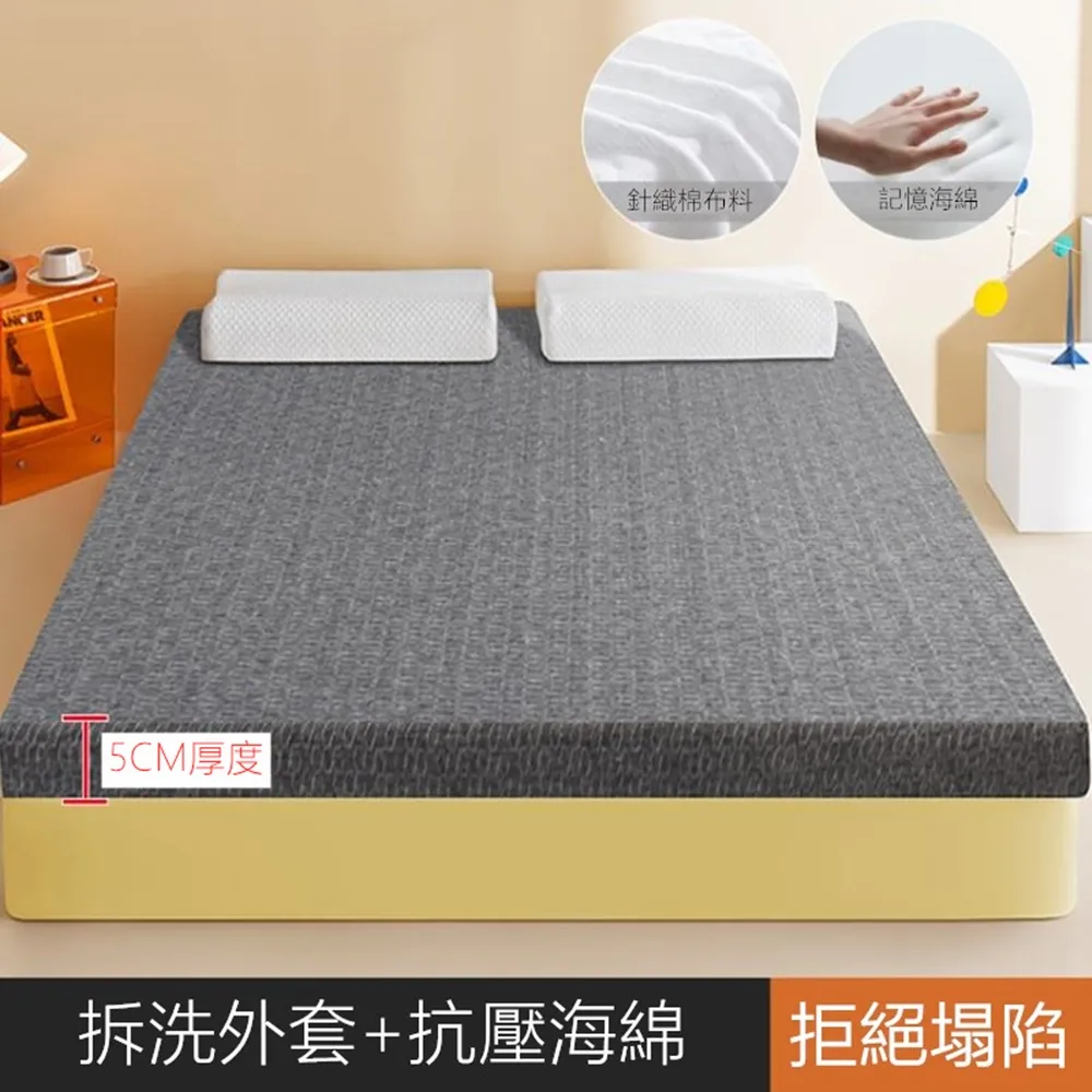 可拆洗記憶海棉家用床墊軟墊加厚10cm榻榻米可折疊不塌-默認最小規格價錢  其它規格請諮詢客服 歷史價格詳細信息