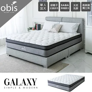 【obis】GALAXY銀離子系列無毒乳膠獨立筒床墊[雙人特大6×7尺] 歷史價格詳細信息