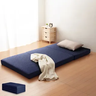 【Cest Chic】二代目日式三折獨立筒彈簧床墊-幅120cm-藍 歷史價格詳細信息