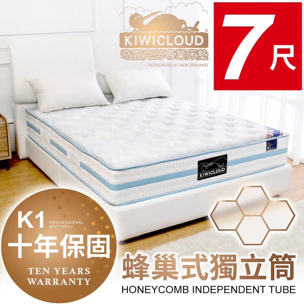 KiwiCloud專業床墊-K1 奧克蘭 獨立筒彈簧床墊-6×7尺特大雙人 歷史價格詳細信息