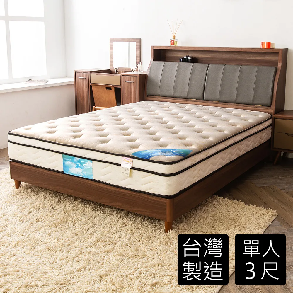 【時尚屋】翠絲特厚一層三線3尺單人獨立筒彈簧床墊GA8-20-3 價格比較,價格查詢,歷史價格詳細信息